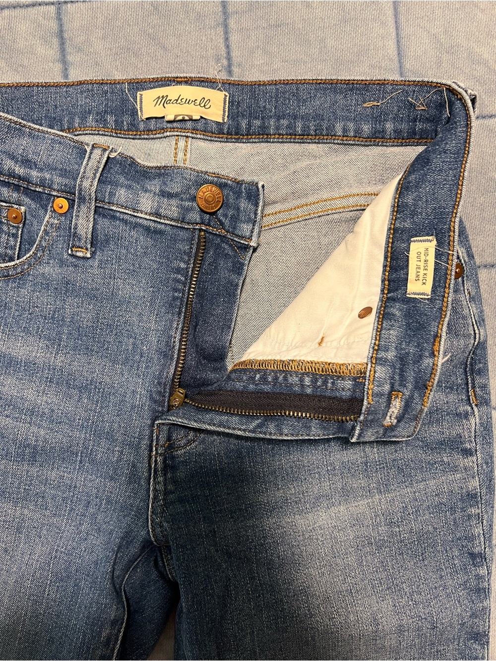 Madewell Men's Light Blue Slim Straight Jeans